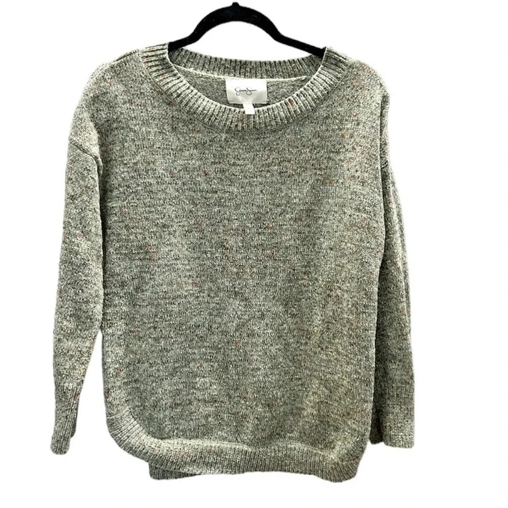 Jessica Simpson Women's Long Sleeve Ribbed Crew Neck Sweater Size S GUC